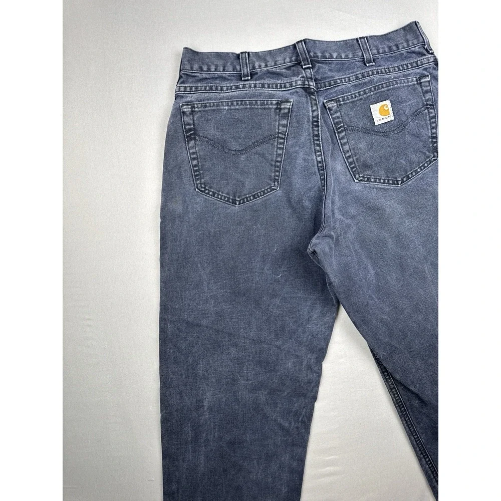 Vintage Carhartt WU183 Union Made Indigo Blue Work Pants 32x30 USA